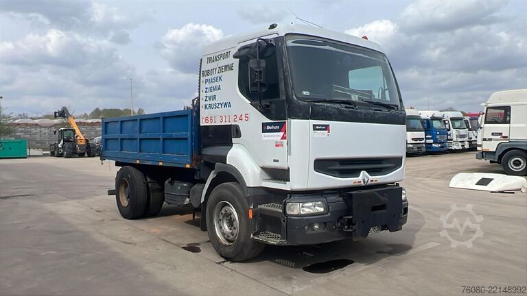 Basculante de 3 lados Renault Premium 340 (POMPE MANUELLE / MANUAL PUMP / GRA...