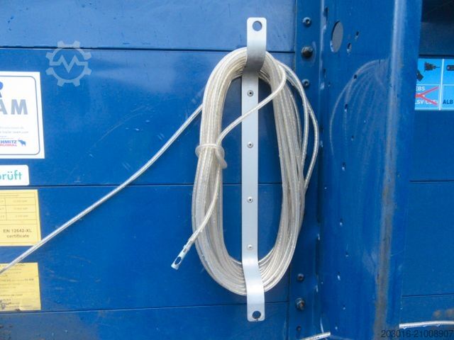 Åben sættevogn med presenning SCHMITZ CARGOBULL Mega Varios Bremse 50%-80% Reifen 50% NEUE PLANE