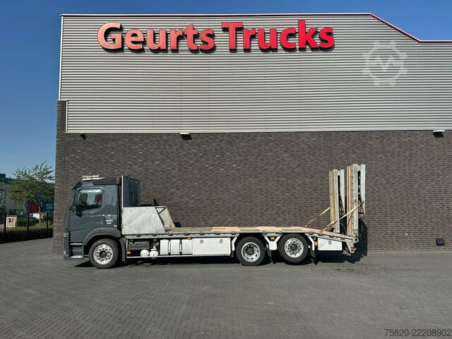 Furgon samochodowy do przewozu aut Volvo FM 420 6X2 OPRIJWAGEN/MACHINE TRANSPORTER/PLATEAU/