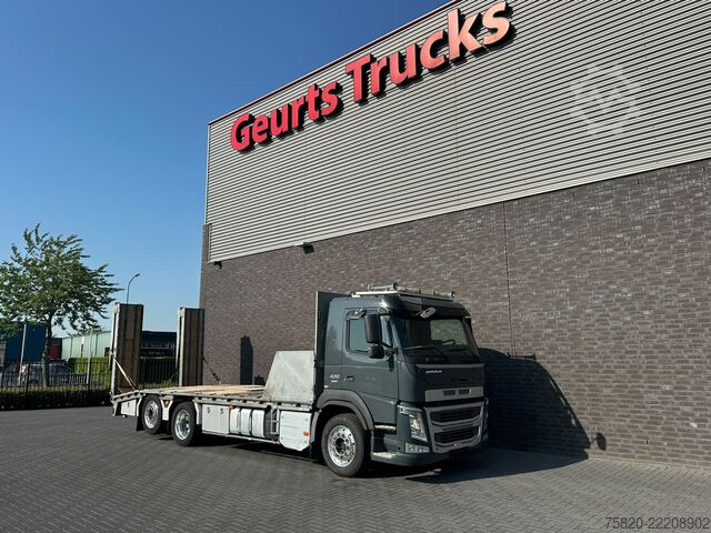 Furgon samochodowy do przewozu aut Volvo FM 420 6X2 OPRIJWAGEN/MACHINE TRANSPORTER/PLATEAU/