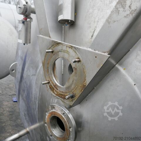 5000 litara grijani/hladivi spremnik od V4A s prirubnicom za mješalicu terlet 8951