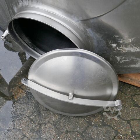 5000 litara grijani/hladivi spremnik od V4A s prirubnicom za mješalicu terlet 8951