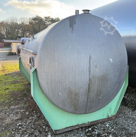 10.500 lítra lárétt geymslutankur úr V2A ryðfríu stáli  S17372