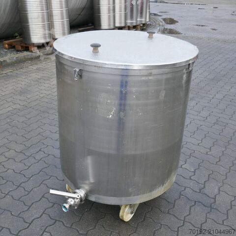 400 lítra færanleg geymir úr V4A ryðfríu stáli  B0093