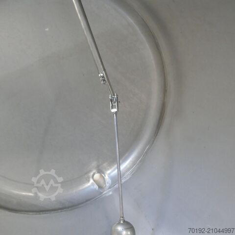 1600 lítra láréttur geymslutankur úr V4A ryðfríu stáli  9876