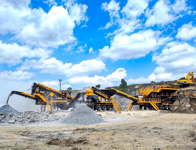 Equipo de trituración/planta de trituración móvil FABO Mobile Crushing Plant Mobile Jaw Crusher MCK-115
