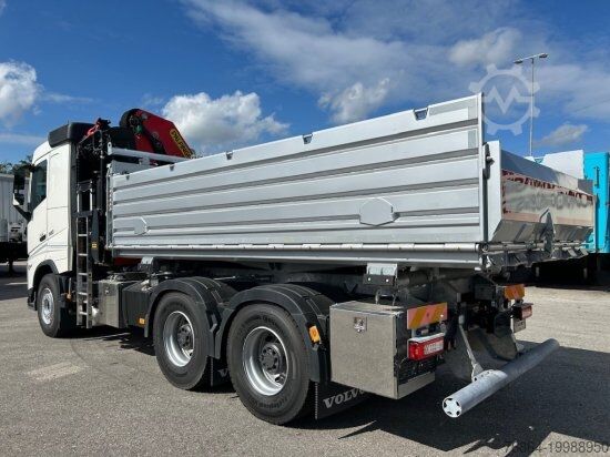 Üç taraflı damperli kamyon VOLVO FH 500 3-SEITEN KIPPER MIT PALFINGER PK22002EH, RETARDER