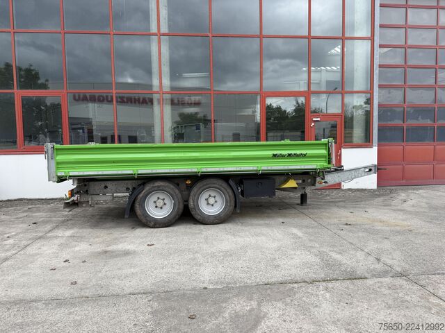 Причіп-самоскид Müller Mitteltal TA-2  Tandemkipper- Tieflader, BreitbereiftNeuwertig