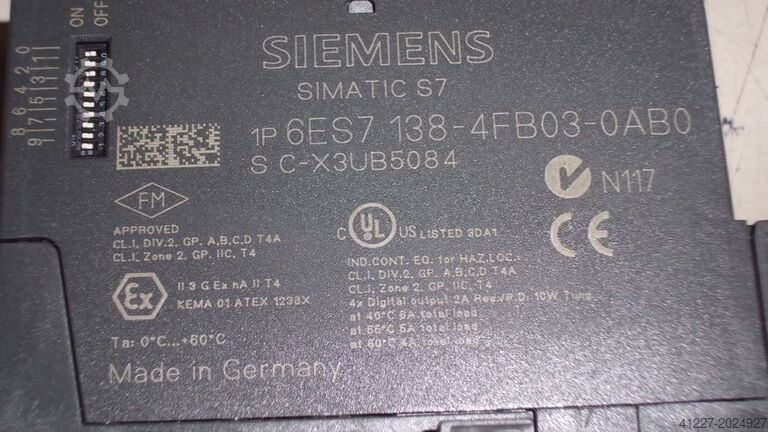 SPS Simatic Siemens Simatic S7 6ES7 138-4FB03-0AB0