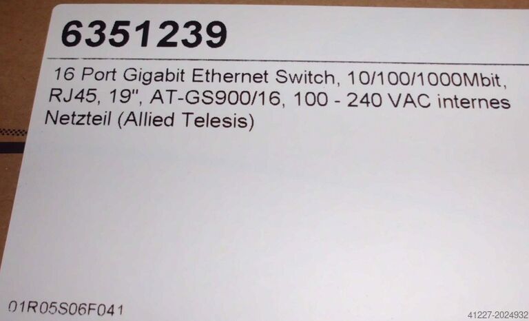 شبكة الاتصال Allied Telesis AT-GS900/16