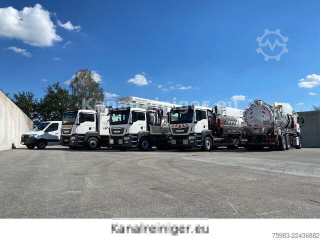 Camião-cisterna de vácuo MAN TGA 26.410 6x2 Wiedemann Super 2000, Recycler