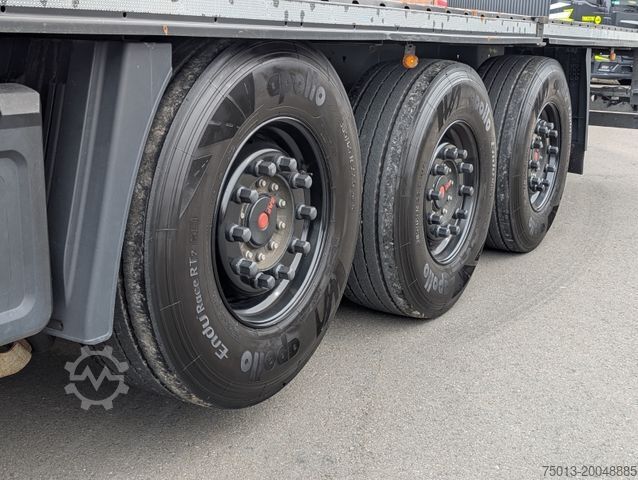 Semirremolque con plataforma de trabajo FLIEGL Plateau SDS 390, Überbreite-Paket, Liftachse