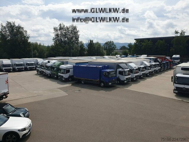 বক্স ভ্যান MERCEDES-BENZ ATEGO 821 L Koffer 4,10 m LBW 1 T*SEITENTÜRE