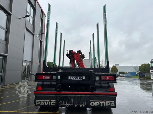 Camião transportador de madeira MAN TGX 26.580 6x4 BL Kurzholz  Epsilon Q150