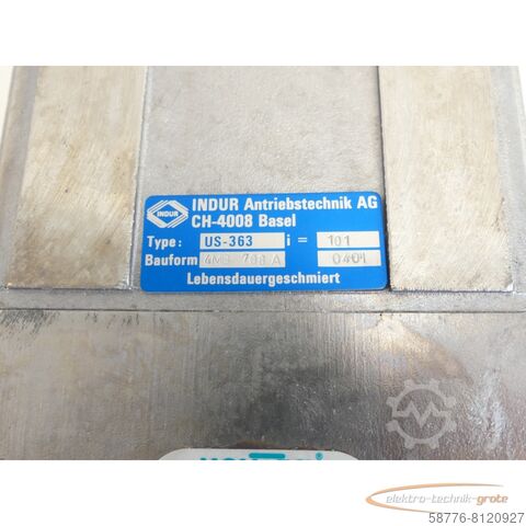 Motor  Indur US-363 i= 101 Stirnradgetriebemotor SN:2000.9