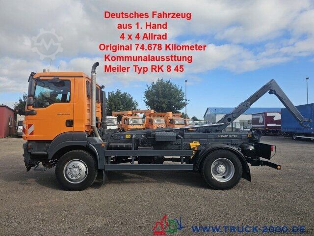 ロールオフコンテナトラック MAN TGM 15.250 4x4 Meiller Kommunalausstattung