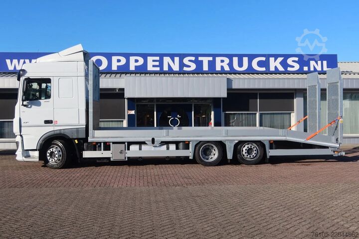Automašīnu pārvadātājs furgons DAF XF 450 6x2 Oprijwagen vloerhoogte 100 cm + 2x  ...