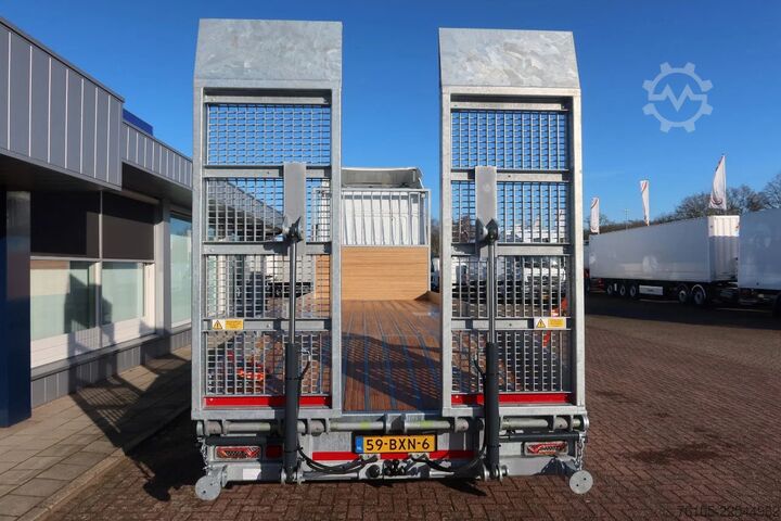 Automašīnu pārvadātājs furgons DAF XF 450 6x2 Oprijwagen vloerhoogte 100 cm + 2x  ...