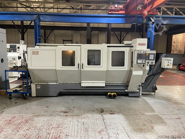 Flat bed 3 axis CNC lathe 