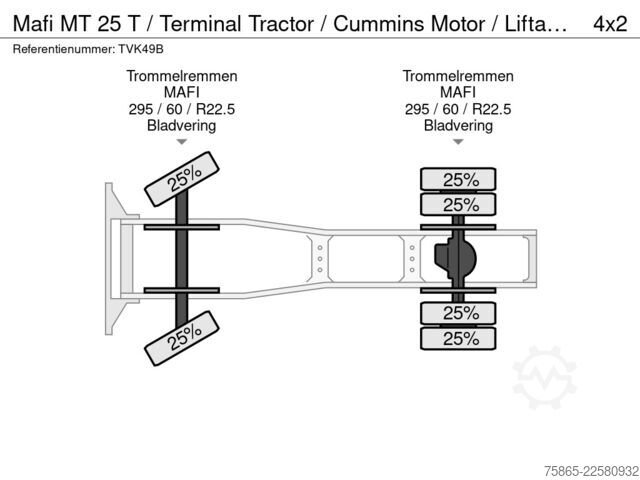 Standartinis-SZM Mafi MT 25 T / Terminal Tractor / Cummins Motor / Li...