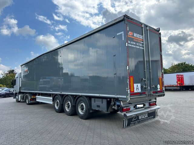 Semitrailer walking floor KRAKER CF-Z Schubboden 92m³ Sehr sauber