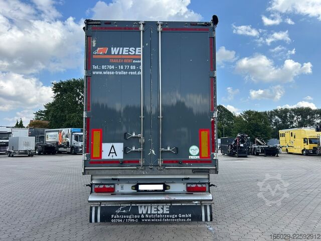 Semitrailer walking floor KRAKER CF-Z Schubboden 92m³ Sehr sauber