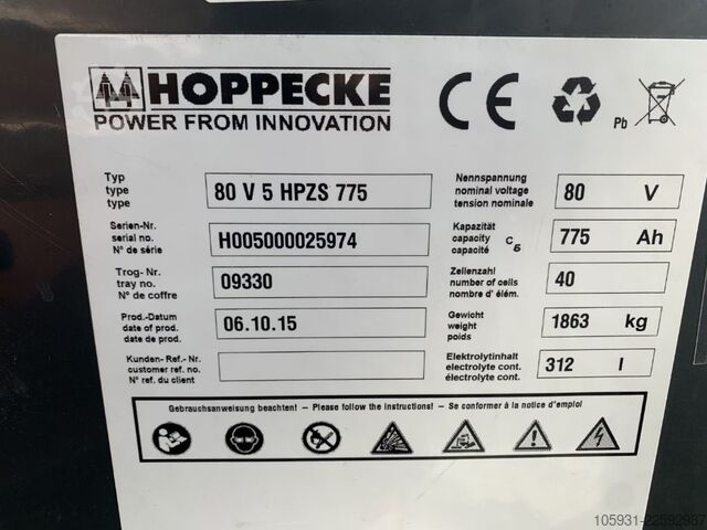 Elektrický 4 -kolesový vysokozdvižný vozík Linde E40H-01/600