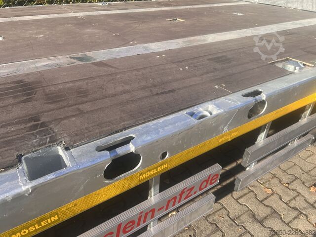 Open trailer Möslein T 3 Plato 10,5 m  3 Achs Jumbo Platoanhänger 10,50 m, Breitbereifung, Mega