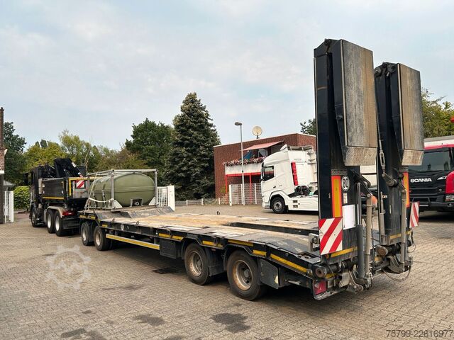 Remolque de plataforma baja GOLDHOFER Deichselanhänger Tieflader TU-L 4  mit 4 Achsen