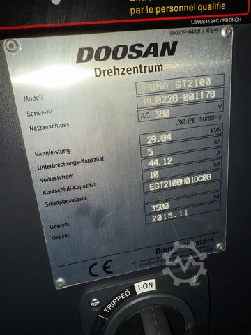 CNC dreiebenk Doosan Puma GT2100