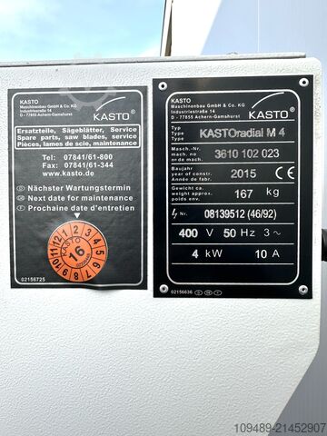 冷锯 KASTO KASTOradial  M4