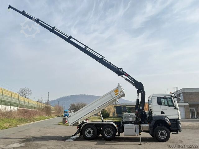Tippbíll með krana MAN TGS 28.440 TGS 28.440 6x4-4/3-Seiten- Kipper / ...