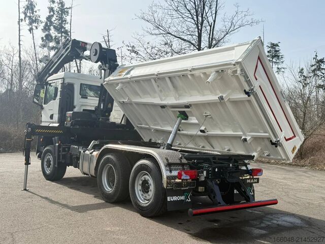 Tippbíll með krana MAN TGS 28.440 TGS 28.440 6x4-4/3-Seiten- Kipper / ...