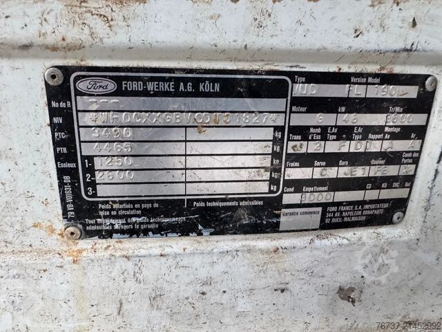 Volquete Ford TRANSIT **KIPPER-BENNE**