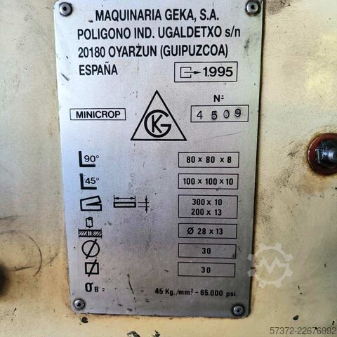 Profilstahlschere Geka Minicrop