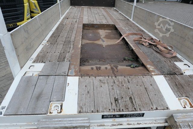 Remolque de plataforma baja MEUSBURGER MPJ 3, Rampen, Luft-Lift, Bordwände, Container