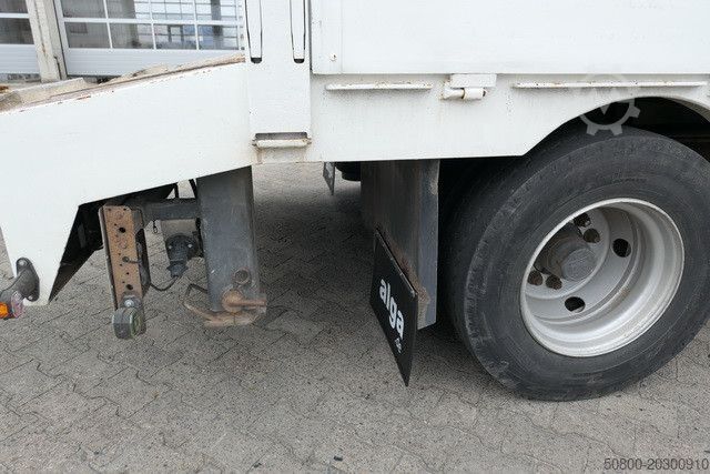 Remolque de plataforma baja MEUSBURGER MPJ 3, Rampen, Luft-Lift, Bordwände, Container