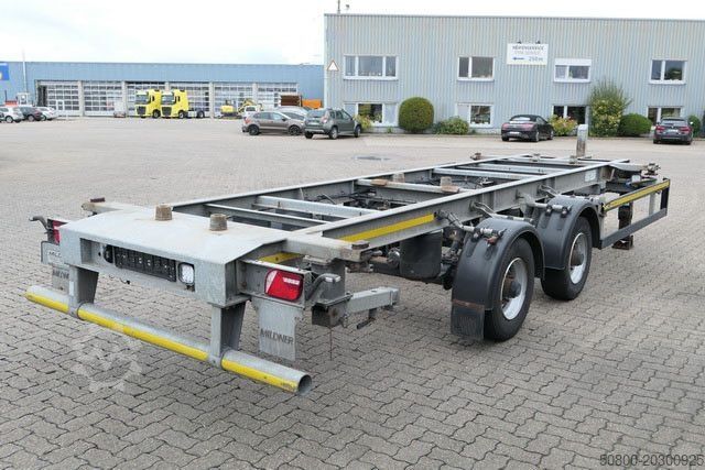 Remorque à châssis interchangeable  Mildner TJW 12, Tandem, BDF, Hochgekuppelt
