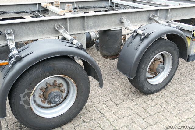 Remorque à châssis interchangeable  Mildner TJW 12, Tandem, BDF, Hochgekuppelt
