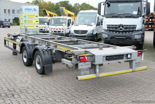 Remorque à châssis interchangeable  Mildner TJW 12, Tandem, BDF, Hochgekuppelt