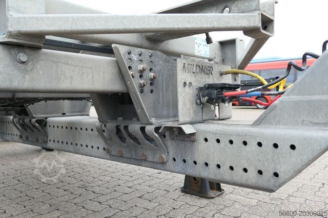 Remorque à châssis interchangeable  Mildner TJW 12, Tandem, BDF, Hochgekuppelt
