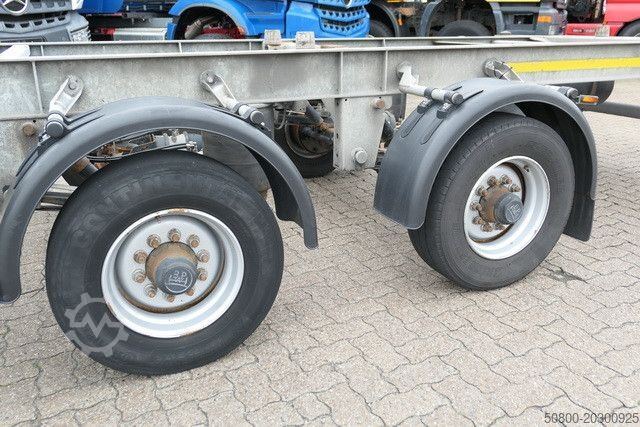 Remorque à châssis interchangeable  Mildner TJW 12, Tandem, BDF, Hochgekuppelt