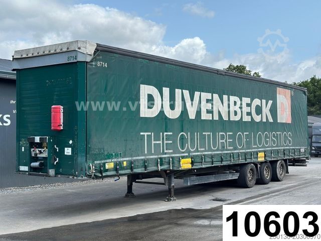 Open semitrailer with tarp SCHMITZ CARGOBULL SCB*S3T MegaTrailer Curtainsider Edscha-Verdeck
