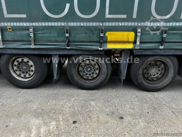 Open semitrailer with tarp SCHMITZ CARGOBULL SCB*S3T MegaTrailer Curtainsider Edscha-Verdeck