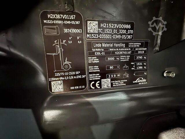 Forklift Linde E 30L-01 [ID: 169]