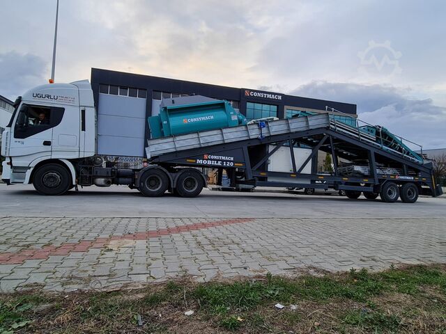 Mobilni obrat za mešanje betona CONSTMACH Concrete Mixing Plant Mobile Concrete Mixing Plant 120 M3/H