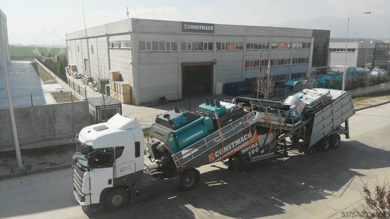 Betono maišyklos gamykla / betono gamykla CONSTMACH Concrete Mixing Plant Mobile Concrete Mixing Plant 100 m3/h