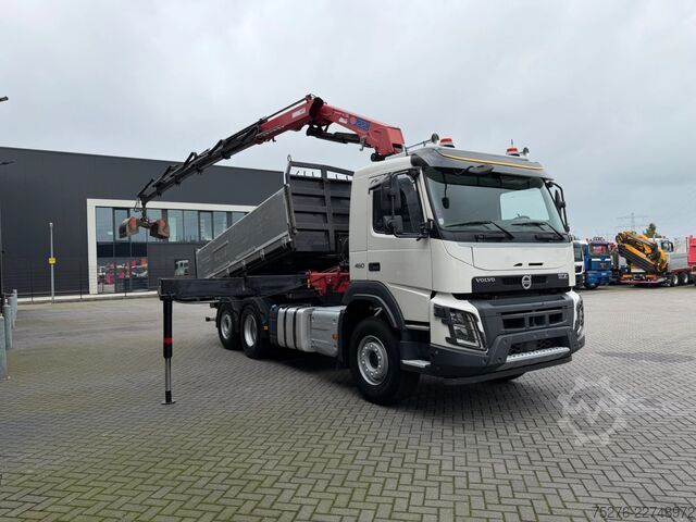 3-sided tipper Volvo FMX 460 6x2 Kipper/HMF 2120 k5 Euro 6