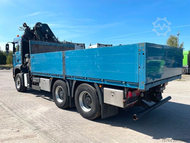 Xe tải sàn phẳng MAN TGA 26.390 / HIAB 288-EP-3 Hiduio / Funk / 6x4