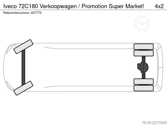  Iveco 72C180 Verkoopwagen / Promotion Super Market!